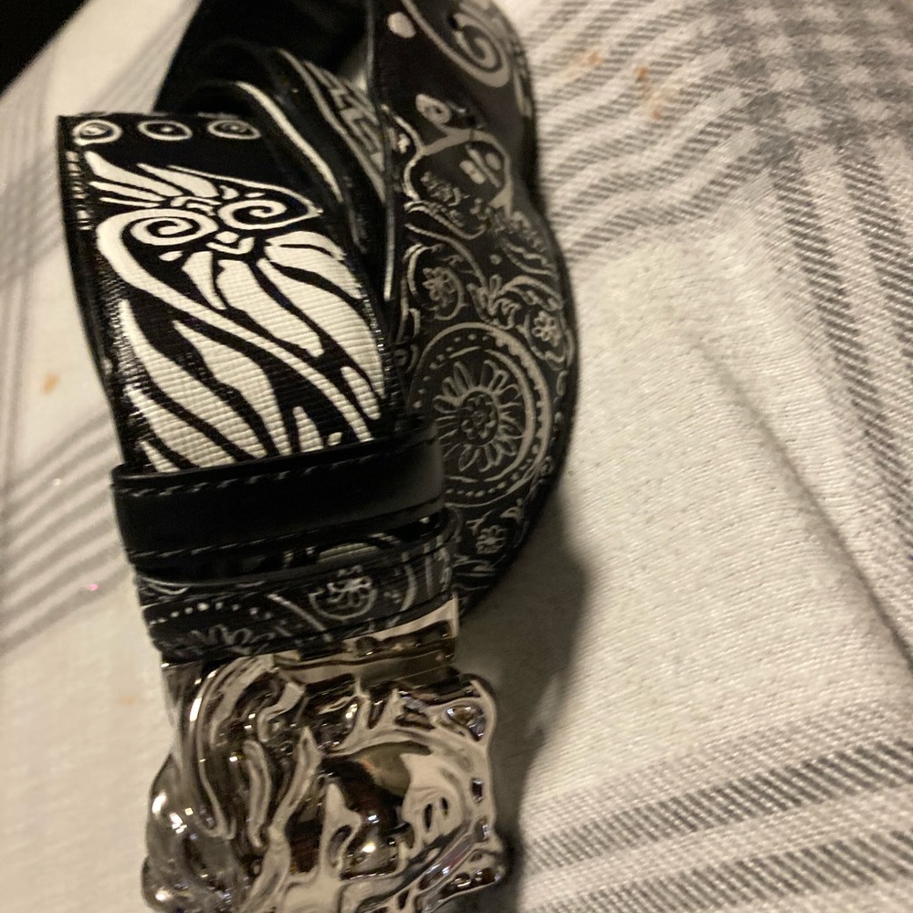 Black and white size 38 waist brand new Versace belt